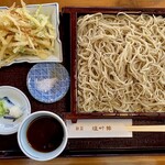 鯨荘 塩町館 - 「葱天せいろそば」@1700＋「大盛り」@500