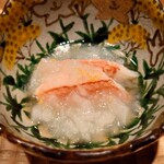 伯雲 - 松葉蟹と春菊の温かいお浸し