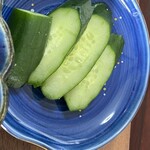 ささや食堂 - 漬物もおいしかった。控えめな塩分です