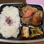 Vivo - 牛肉炒めと肉ポテトコロッケ、Wメインなヤツ屋根‼︎