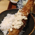 とんかつ けい太 - 海老フライオンザライス