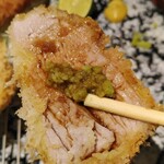 とんかつ けい太 - わさび醤油