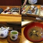 蒔田寿司 - ネタケース/お茶/シジミ汁はサービス？(単品￥200)