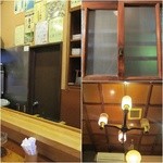 蒔田寿司 - 厨房に防空壕の入り口が！/木枠の窓/元は洋間かな？