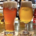 ミルク＆ビアホール九十九 - ＊白浜のナギサビール L（¥1,100）
            ＊田辺のボイジャービール M（¥850）