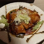 Hommaguro To Sousaku Washoku Ginjou Kuraudo - 鶏唐揚げ　マーボーソース