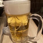 松尾ジンギスカン 銀座店 - 生ビール。