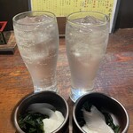 魚旬 - 麦焼酎ソーダ