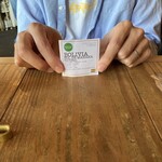 カフェ トコシエ - コーヒーの説明のミニカード、この日はなかったけど日本語版もあるらしい。