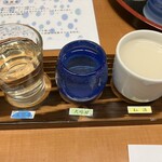 フォレスパ木曽・あてら荘 - 日本酒飲み比べ