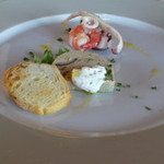 Earny's - 前菜：海の幸のマリネと鶏のパテ