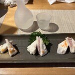 Hikaruya Hikaru - カブで魚を挟んだ寿司