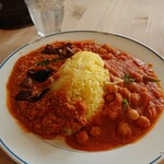 インドカレー茶屋 にきる - にきるランチ（チャナマサラ・ナスキーマ）