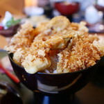 くぼ田 - 料理写真:ふぐ天丼（大盛）