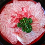 牛や清 - 上州黒毛和牛すきやきお食事コース（特上）