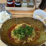 汁なし担々麺 くにまつ - 新味　ライスと温玉のセット