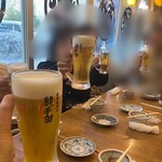 居酒屋革命 酔っ手羽 - 生中で乾杯