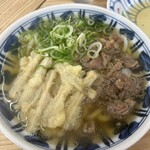 弥太郎うどん - 肉うどん＋ごぼう天