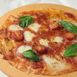 Margherita pizza with buffalo mozzarella