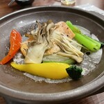 Restaurant&Cafe Omaruyama - 料理写真:ヤシオマスの陶板焼き