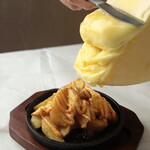 Raclette cheese potato