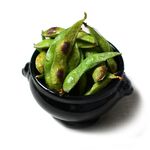 Brown grilled edamame butter soy sauce