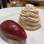 NOURA - モンブランとカシスのソルベ