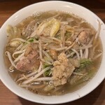 いかれたヌードル フィッシュトンズ - X炭火ショウガ塩らぁ麺