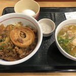 Nakau - すき焼き丼　小鳥塩うどん