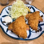 家庭料理 てまり - ハムカツ揚げたて美味