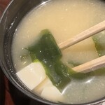 Yuuchi an - 味噌汁のアップ