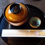 Kagizen Yoshifusa - きび餅ぜんざいと塩昆布￥1200