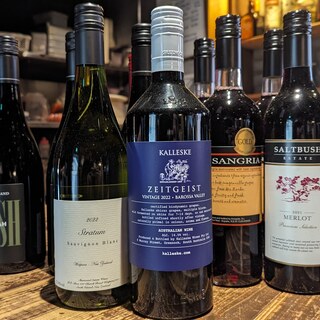 「オーガニック」中心のワインリスト