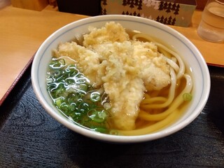 手打ちうどん寺屋  - かしわ天うどん