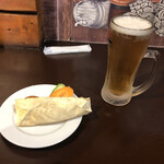 SAINO - ビールとつきだし