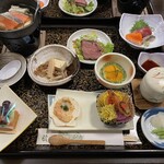 Sukayu Onsen Ryokan - 夕食（スタンダード）　鍋は三平汁