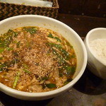 カリー ザイオン - ニラ豚スープカリー（とき玉子トッピング）2013.11月