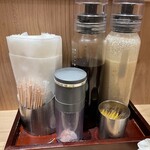 とんかつ新宿さぼてん - 卓上調味料
