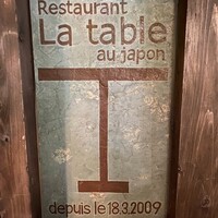 ラ・ターブル・オ・ジャポン - お店の看板