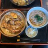 Maru Ume - えび天丼　900円　ちいさいそば＋250円