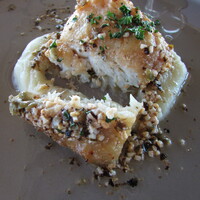 KOBE KITANO TERRASSE - メイン〜瀬戸内天然魚のムニエル レモンのドレッシングと合わせたじゃがいものピューレ