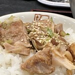 喜多方ラーメン 坂内 - わさび醤油の焼豚ご飯（ミニ）