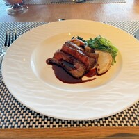 ルアン 鮒鶴京都鴨川リゾート - 国産牛ロース肉のグリエ　芳醇な赤ワインソース