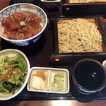 Teuchi Soba Kazuya - づけマグロ丼ランチ。