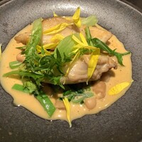 Lien - 本日の鮮魚のポワレ　海老のエキス