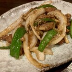 日本酒場 大感謝 - 牛モモ黒胡椒炒