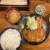 とんかつ　水泉 - ギョウザとんかつ定食　1,000円　ライス大盛り＋100円