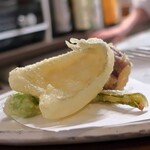 桶家乃隠居 - キスの天ぷら