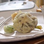 桶家乃隠居 - しいたけの天ぷら