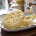 桶家乃隠居 - 蓮根の天ぷら